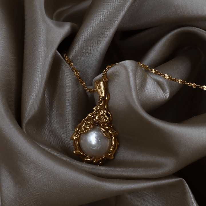 YSL 1990s 珍珠吊墜項鏈 | SAINT LAURENT PARIS - Vintasy