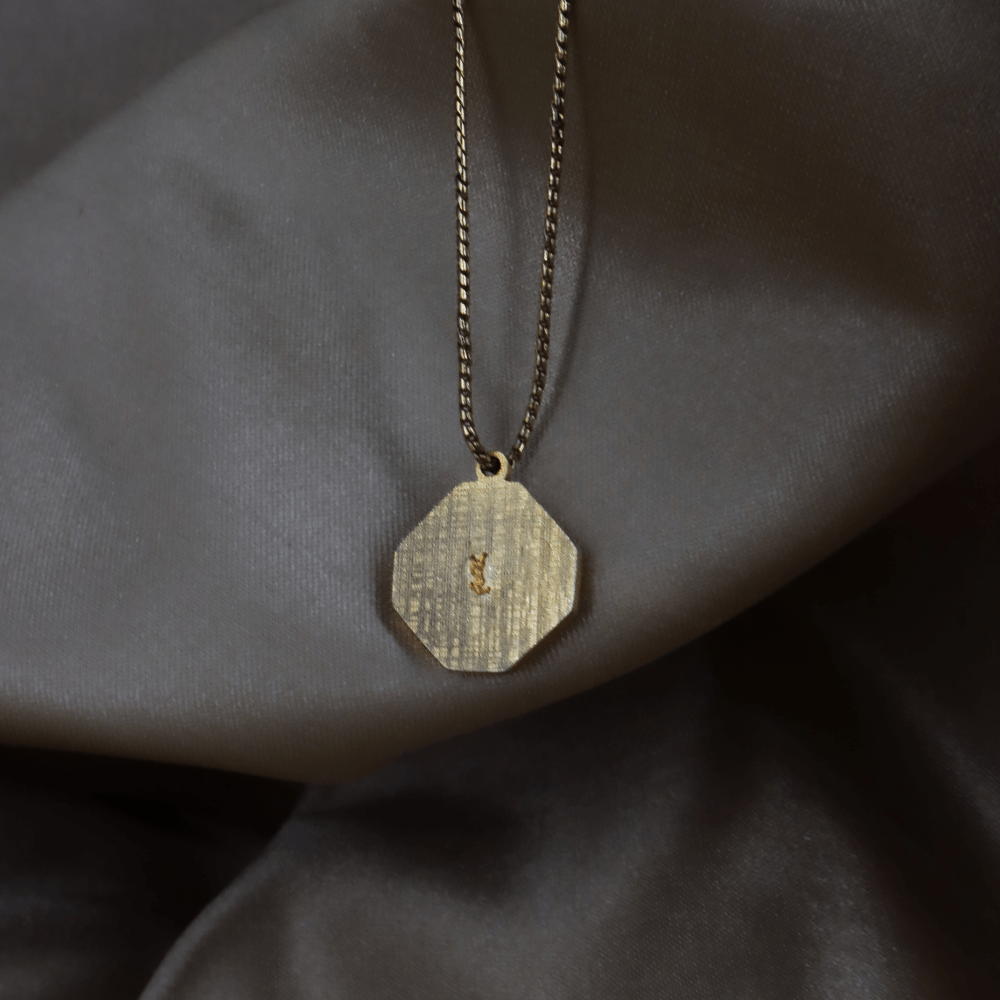 YSL Logo 吊墜項鏈 | SAINT LAURENT PARIS - Vintasy