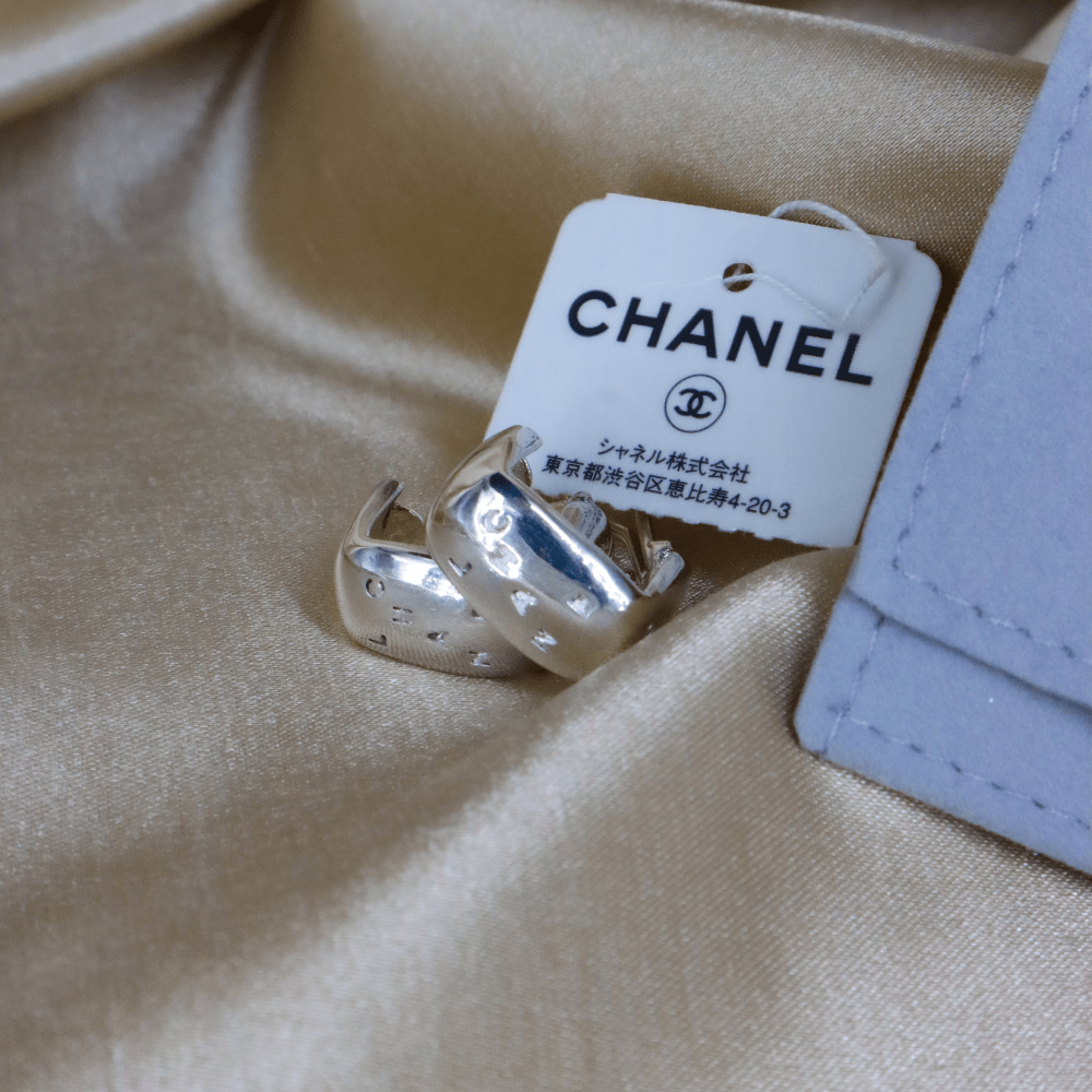 CHANEL SILVER EARCLIP|極罕限定收藏款 - Vintasy