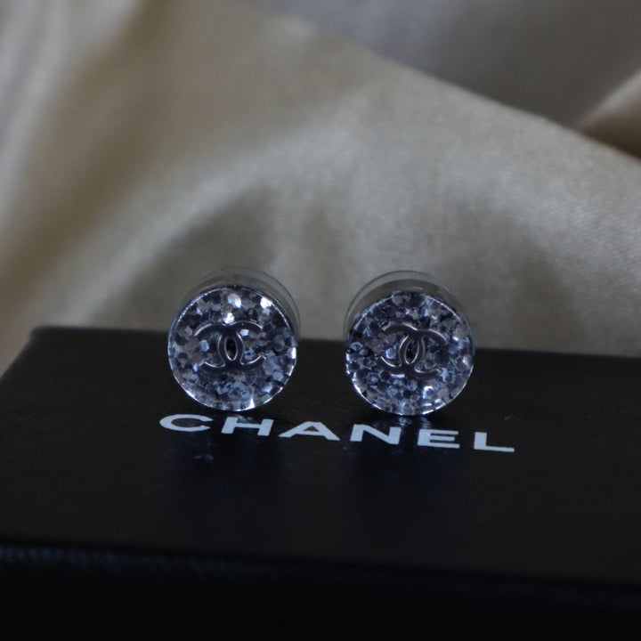 CHANEL 藍碎石耳針| 稀珍品 - Vintasy