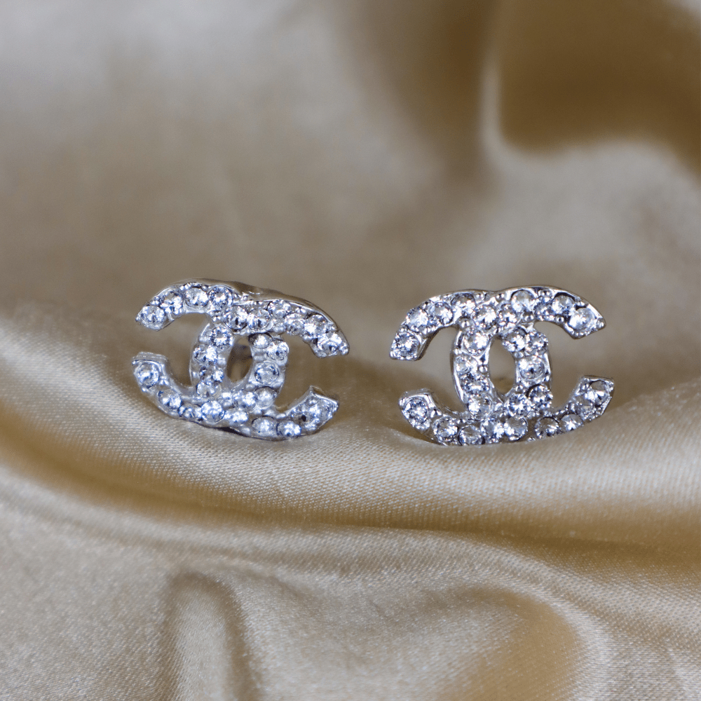 CHANEL 閃石耳夾 超美近未使用品 - Vintasy