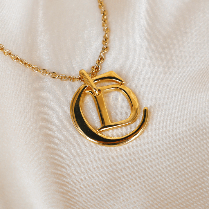 CHRISTIAN DIOR CD吊墜項鏈 | 1980年代款 | 未使用級美品 - Vintasy項鏈
