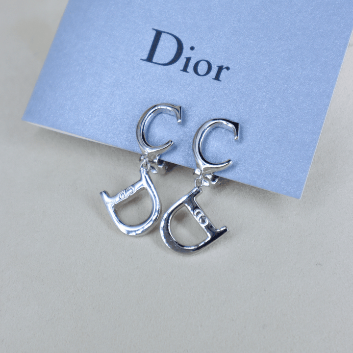 CHRISTIAN DIOR CD耳夾 | 1990年代款 | 未使用品級別 - Vintasy