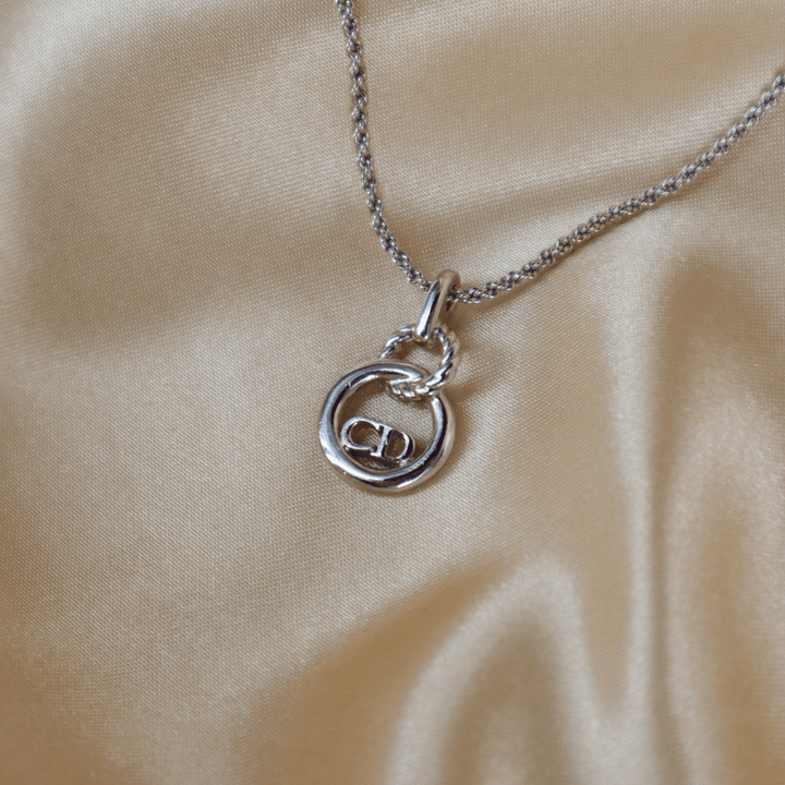 CHRISTIAN DIOR CD麻花吊墜項鏈 | 2000年代款式 - Vintasy項鏈