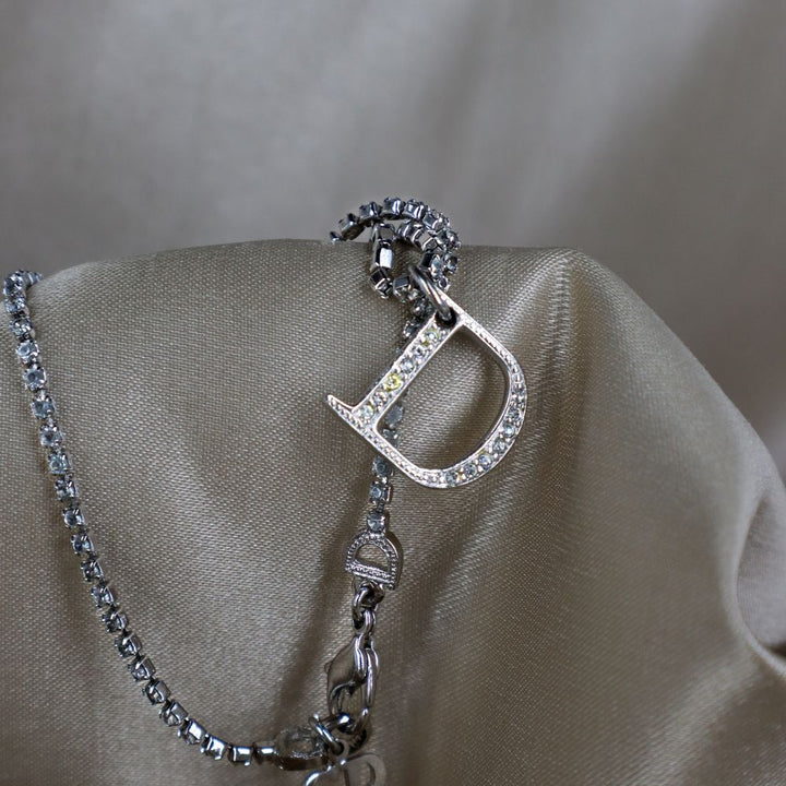 CHRISTIAN DIOR double 吊墜手鏈 - Vintasy