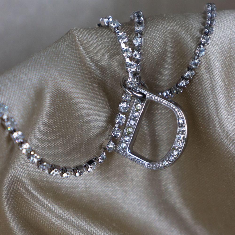 CHRISTIAN DIOR double 吊墜手鏈 - Vintasy