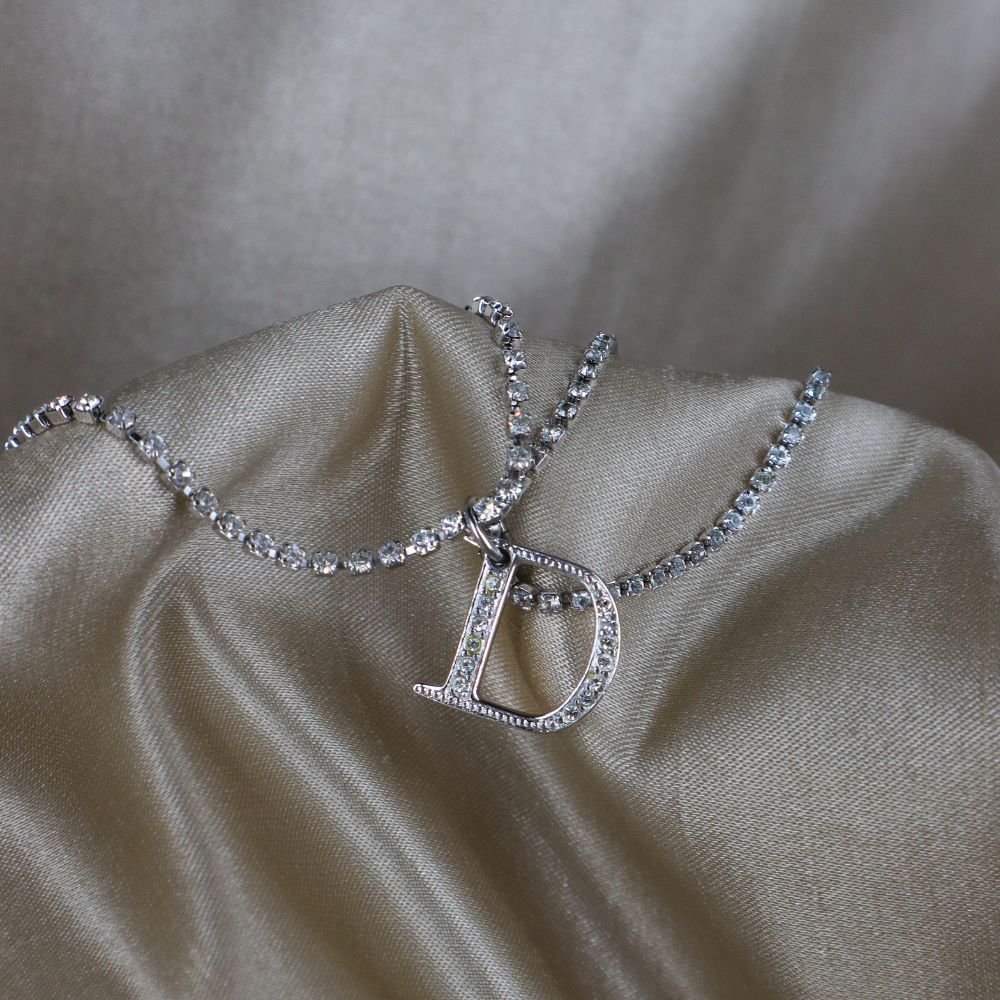 CHRISTIAN DIOR double 吊墜手鏈 - Vintasy