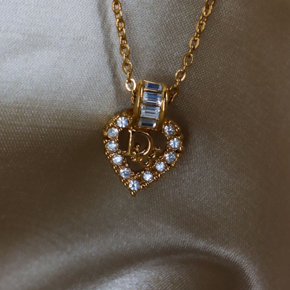 CHRISTIAN DIOR 心型經典項鏈 | S級美品 - Vintasy項鏈