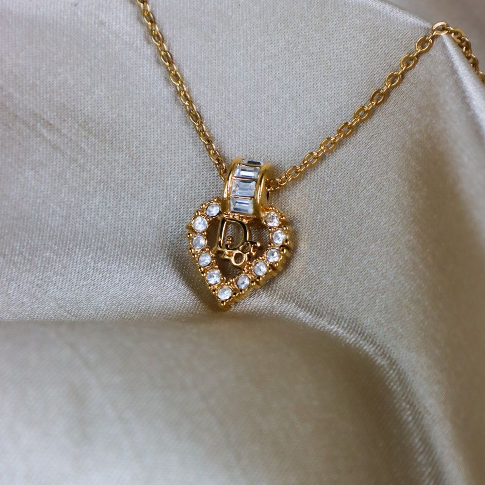 CHRISTIAN DIOR 心型經典項鏈 | S級美品 - Vintasy項鏈