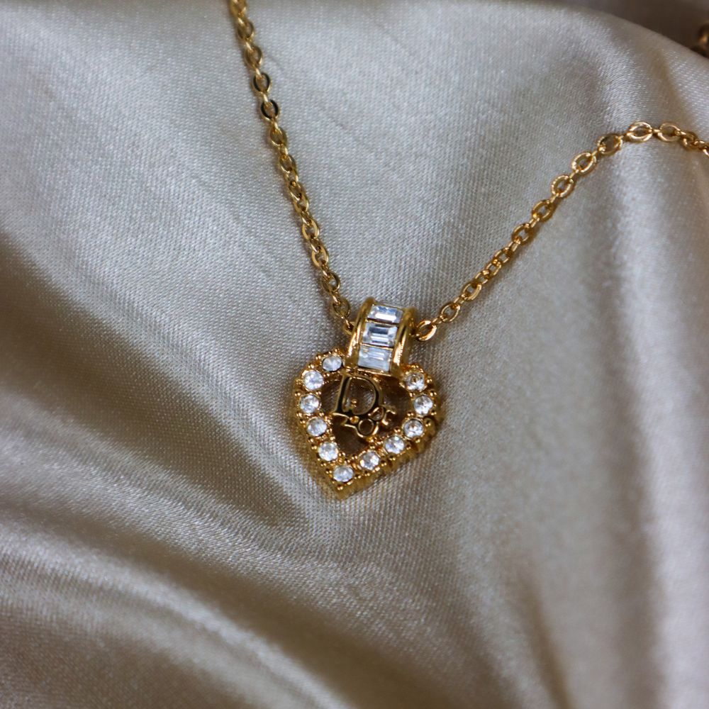 CHRISTIAN DIOR 心型經典項鏈 | S級美品 - Vintasy項鏈