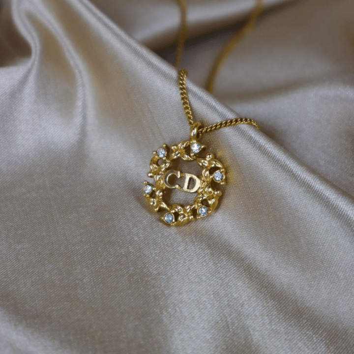 CHRISTIAN DIOR 花圈閃石項鏈|極罕收藏級 - Vintasy項鏈