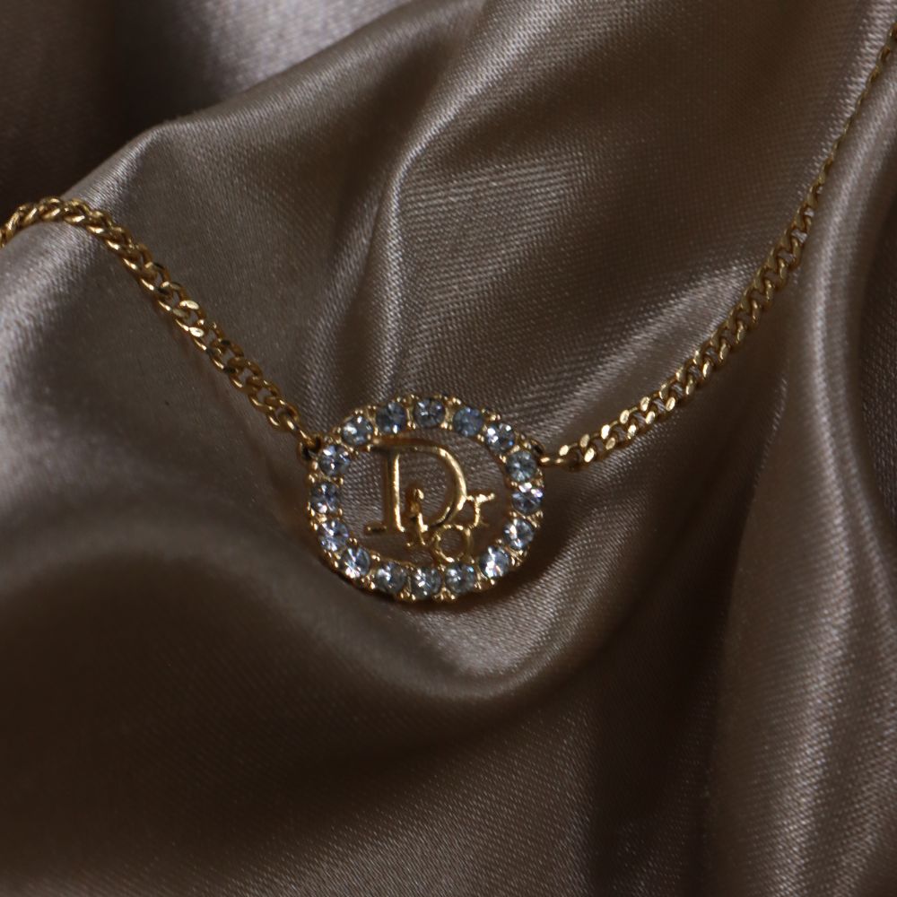 CHRISTIAN DIOR 圓型閃石項鏈| 經典款式 - Vintasy項鏈