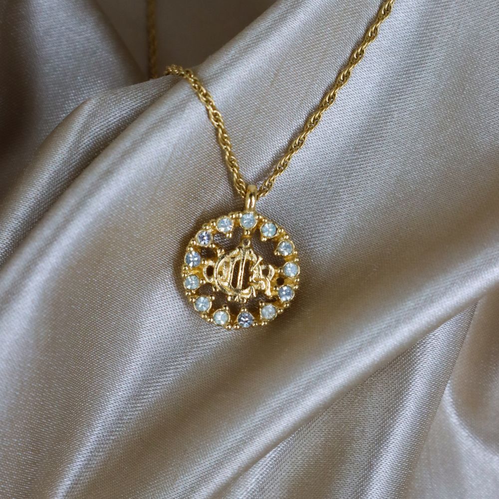 CHRISTIAN DIOR 絕版馬車閃石項鏈 | 稀有收藏品 - Vintasy項鏈
