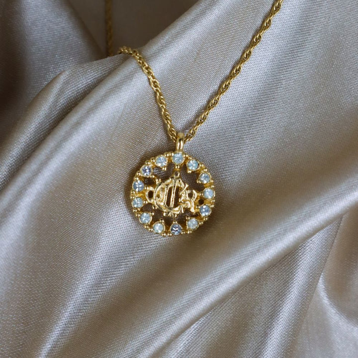 CHRISTIAN DIOR 絕版馬車閃石項鏈 | 稀有收藏品 - Vintasy項鏈