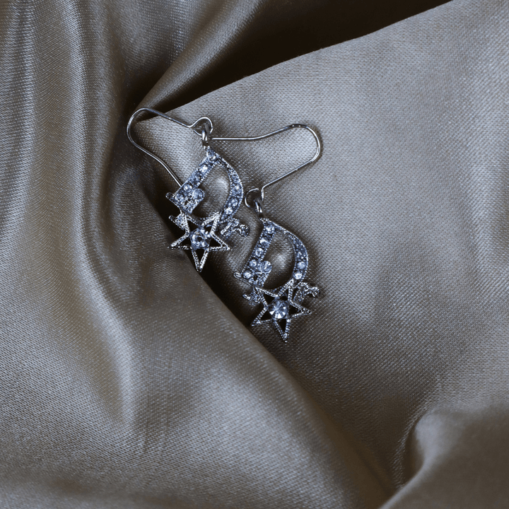 CHRISTIAN DIOR 星閃閃耳環 - Vintasy