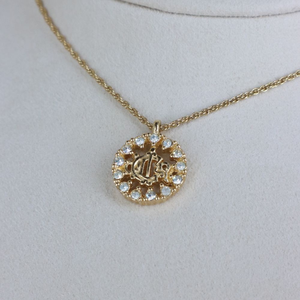 CHRISTIAN DIOR 絕版馬車閃石項鏈 | 稀有收藏品 - Vintasy項鏈