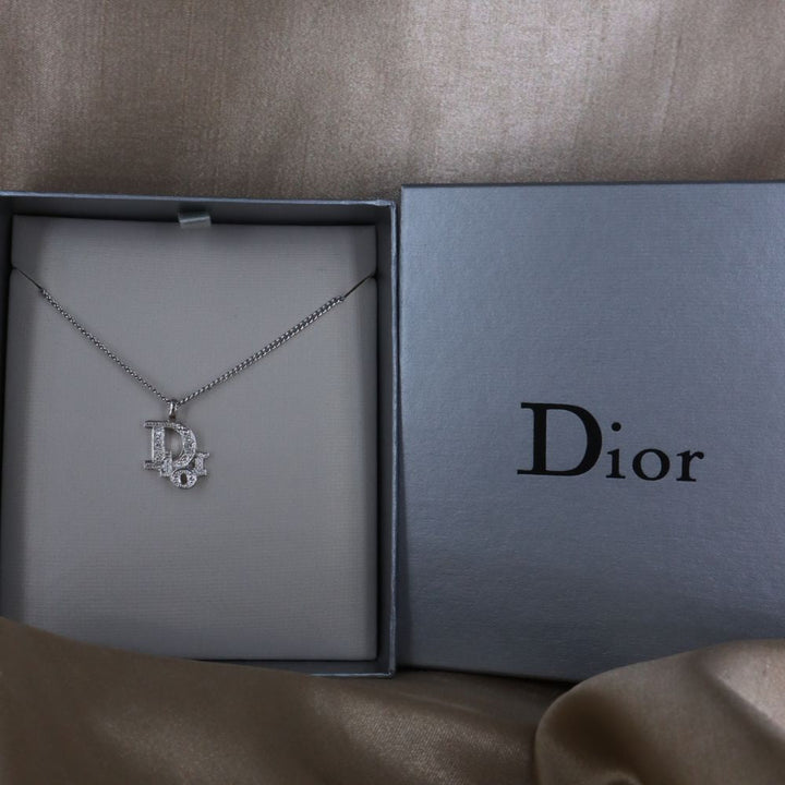 CHRISTIAN DIOR 閃石吊墜項鏈 - Vintasy項鏈