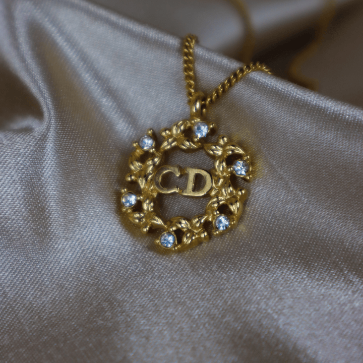 CHRISTIAN DIOR 花圈閃石項鏈|極罕收藏級 - Vintasy項鏈