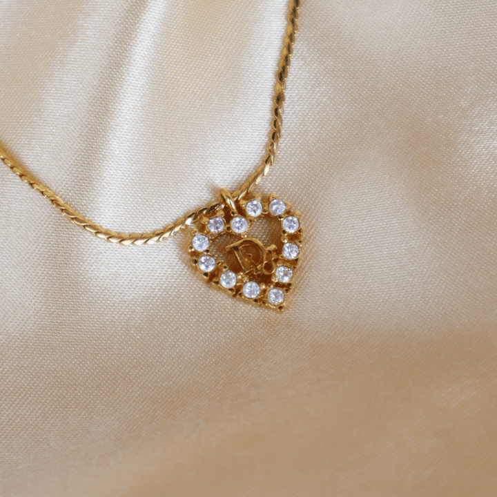 CHRISTIAN DIOR 心型閃石項鏈 | 秒殺熱賣款! - Vintasy項鏈