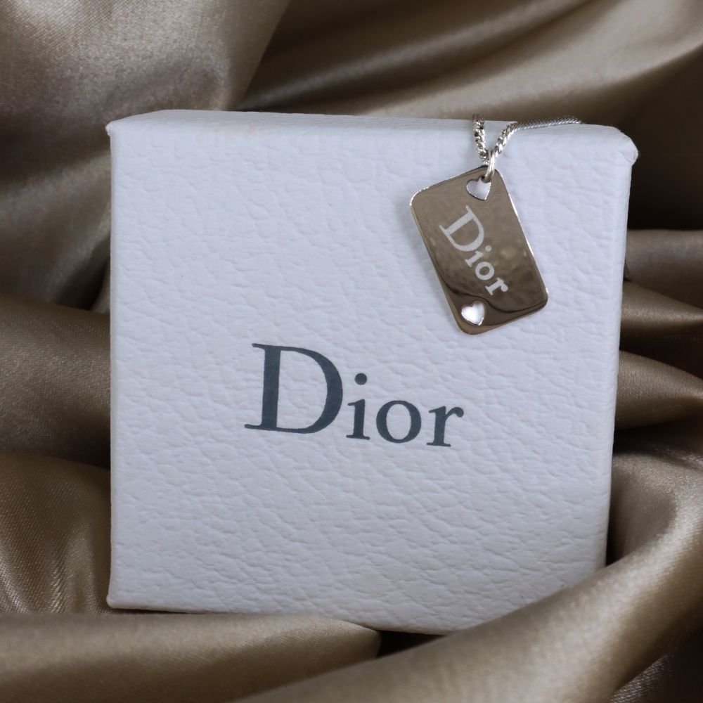 CHRISTIAN DIOR 心心啤牌吊墜項鏈 - Vintasy