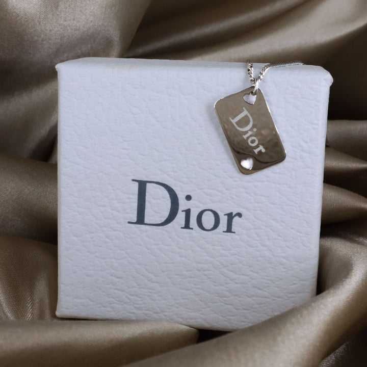 CHRISTIAN DIOR 心心啤牌吊墜項鏈 - Vintasy