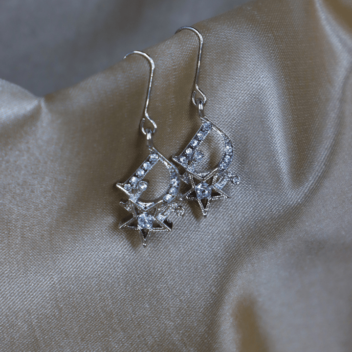 CHRISTIAN DIOR 星閃閃耳環 - Vintasy