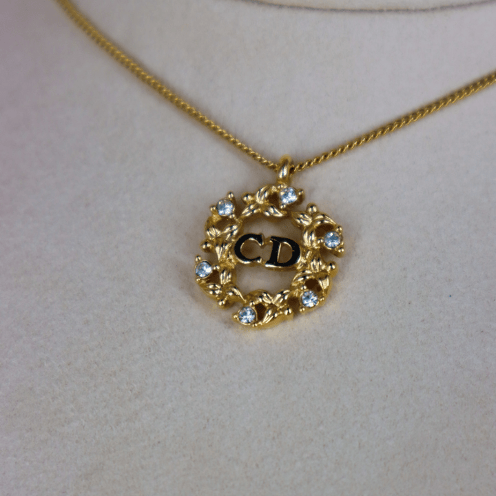 CHRISTIAN DIOR 花圈閃石項鏈|極罕收藏級 - Vintasy項鏈