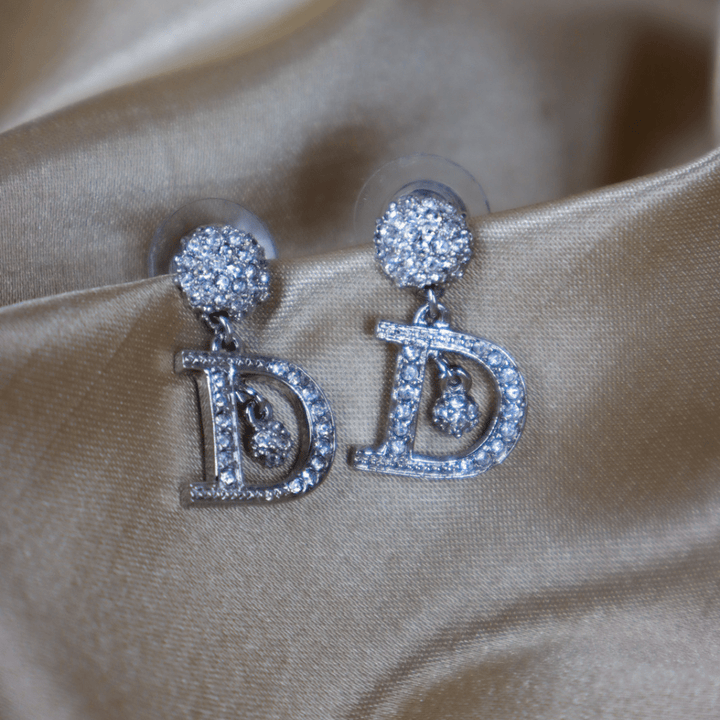 DIOR 閃石吊墜耳環|近年時款|必入美品! - Vintasy