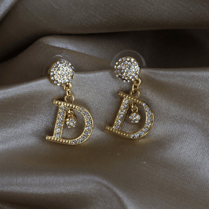 DIOR 閃石吊墜耳環|近年時款|必入美品! - Vintasy