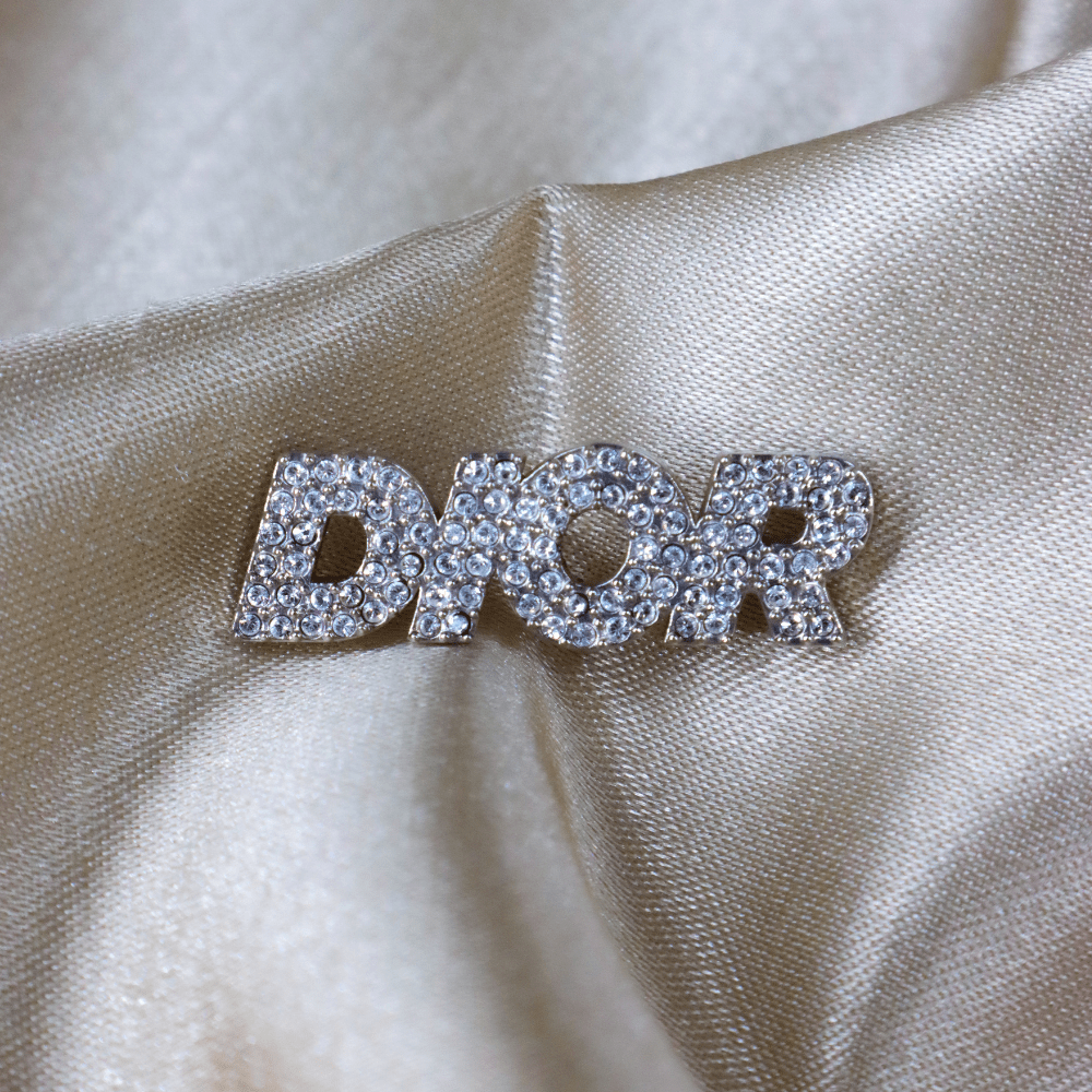 DIOR 可愛閃石扣針 ｜ 極罕可愛美品 - Vintasy