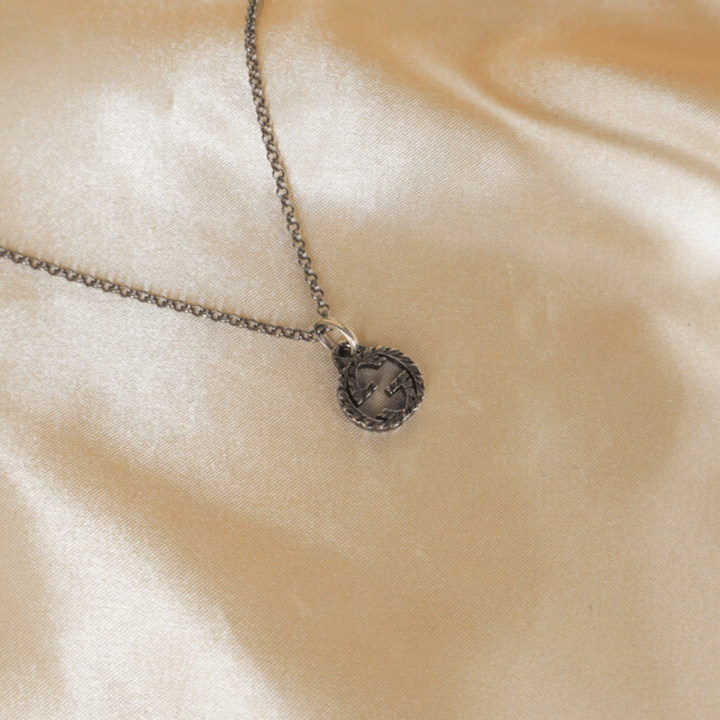 GUCCI 經典LOGO 吊墜項鏈 - Vintasy
