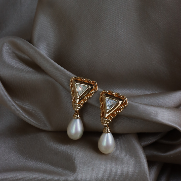 CHRISTIAN DIOR pendant amphibole necklace (Gold) | 1990s style |