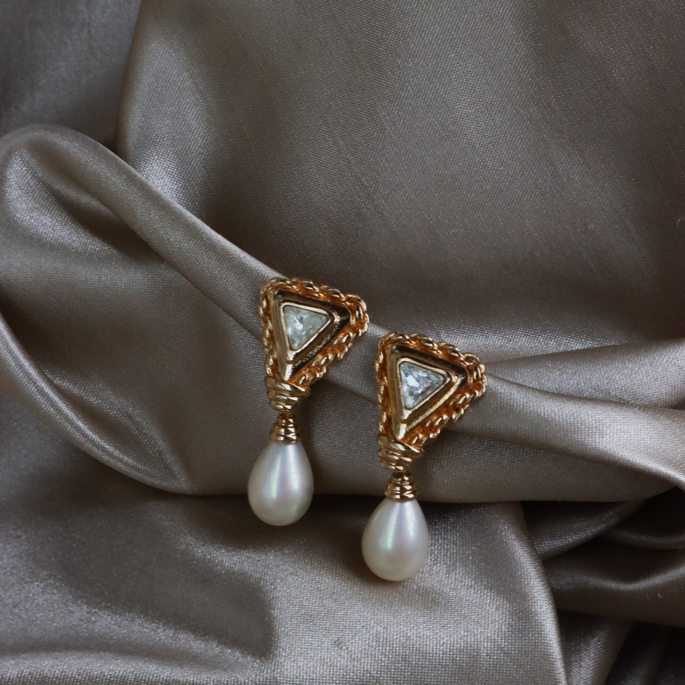 CHRISTIAN DIOR pendant amphibole necklace (Gold) | 1990s style |