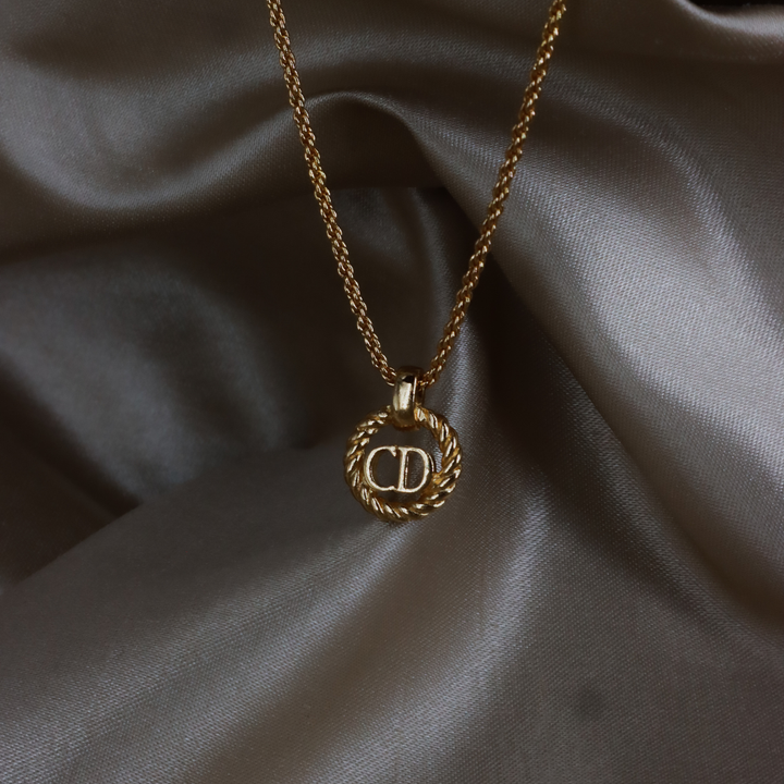 CHRISTIAN DIOR twist classic necklace