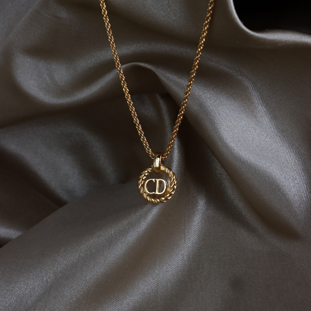 CHRISTIAN DIOR twist classic necklace