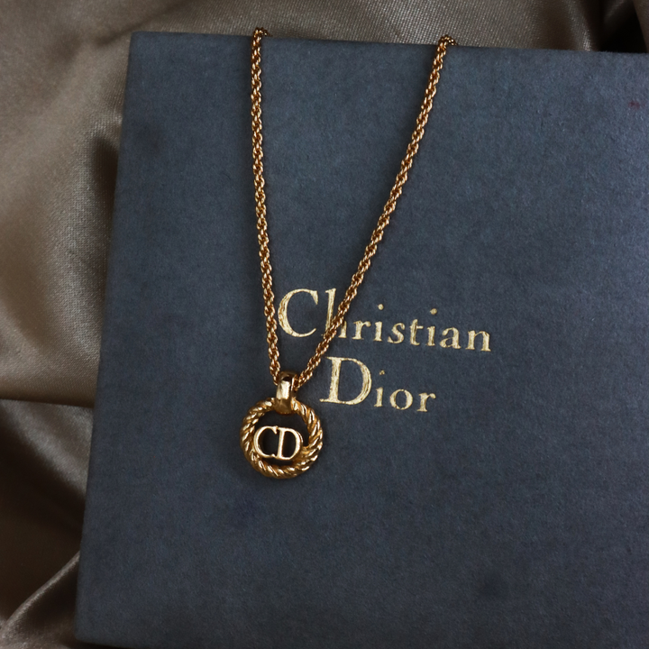 CHRISTIAN DIOR twist classic necklace