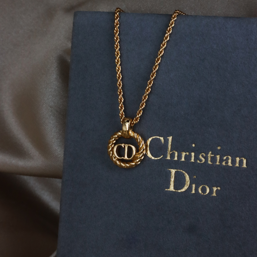 CHRISTIAN DIOR twist classic necklace