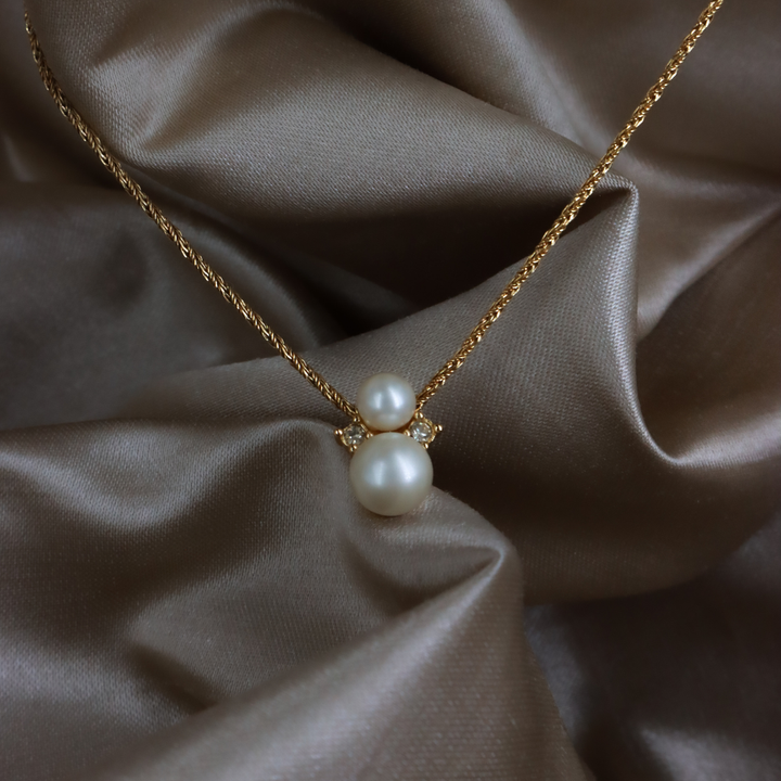 CHRISTIAN DIOR Rhinestone Clavicle Necklace | Comes with original box! (for in-store only)