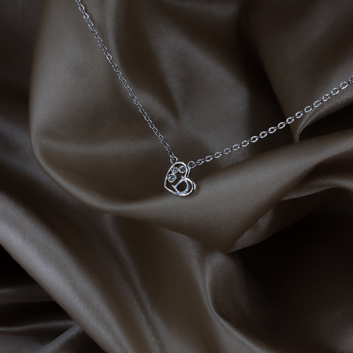 CHRISTIAN DIOR 心形水晶 Logo 項鏈 ｜ 2000年經典