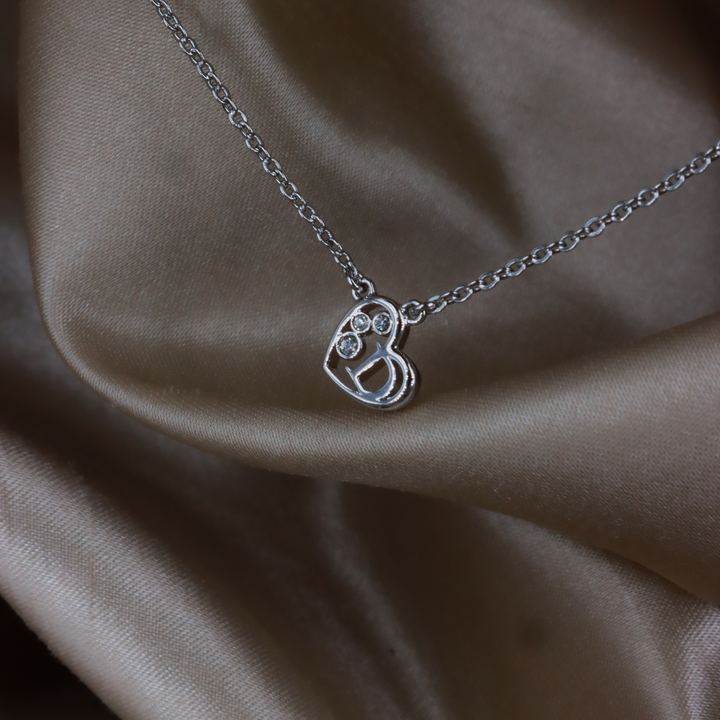 CHRISTIAN DIOR 心形水晶 Logo 項鏈 ｜ 2000年經典