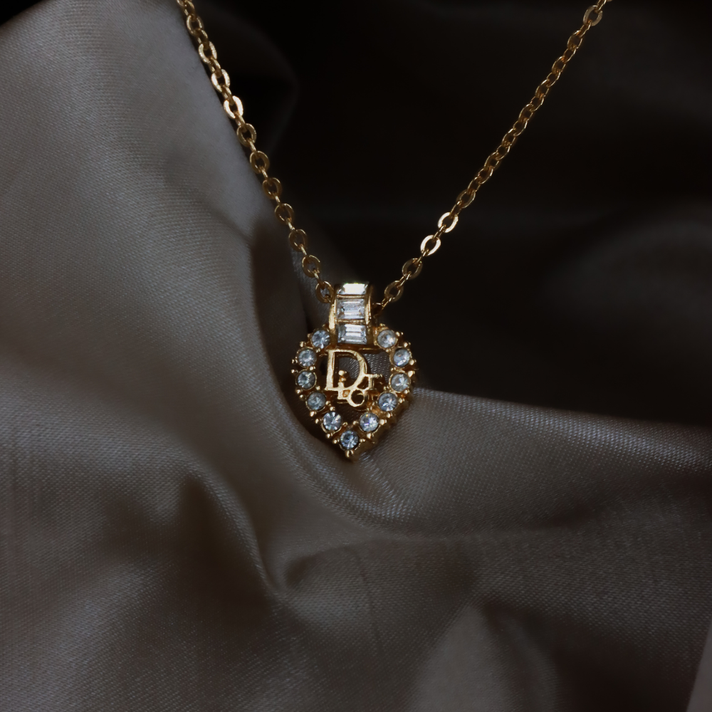 CHRISTIAN DIOR Pendant Necklace (Gold)