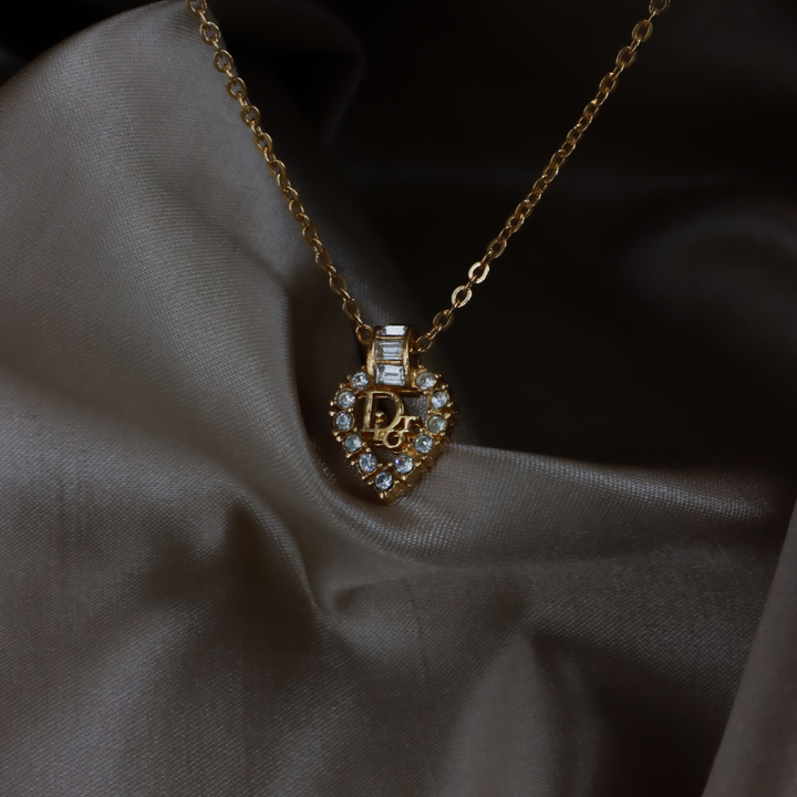 CHRISTIAN DIOR Pendant Necklace (Gold)