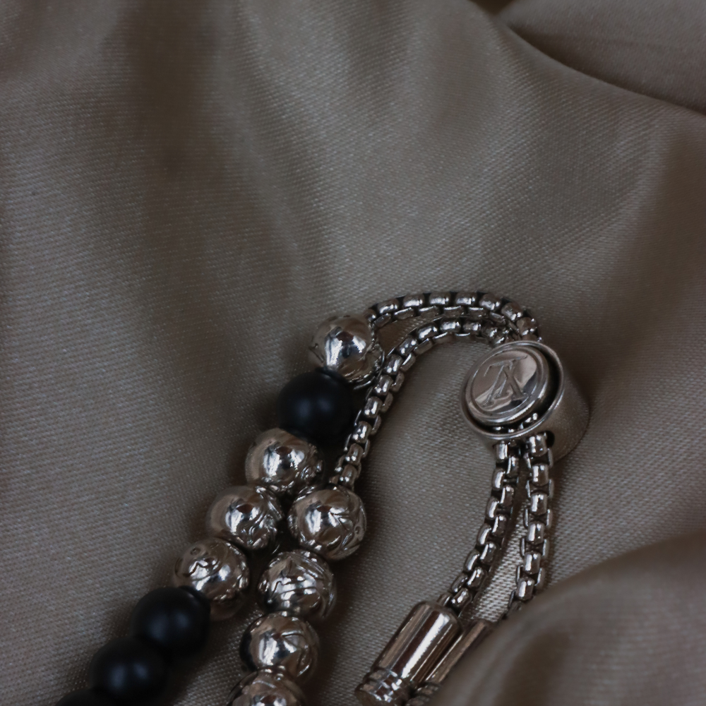 LOUIS VUITTON Monogram Bead Bracelet ｜未使用 連原盒