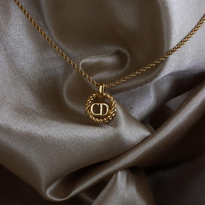 CHRISTIAN DIOR 麻花吊墜項鏈｜經典之作