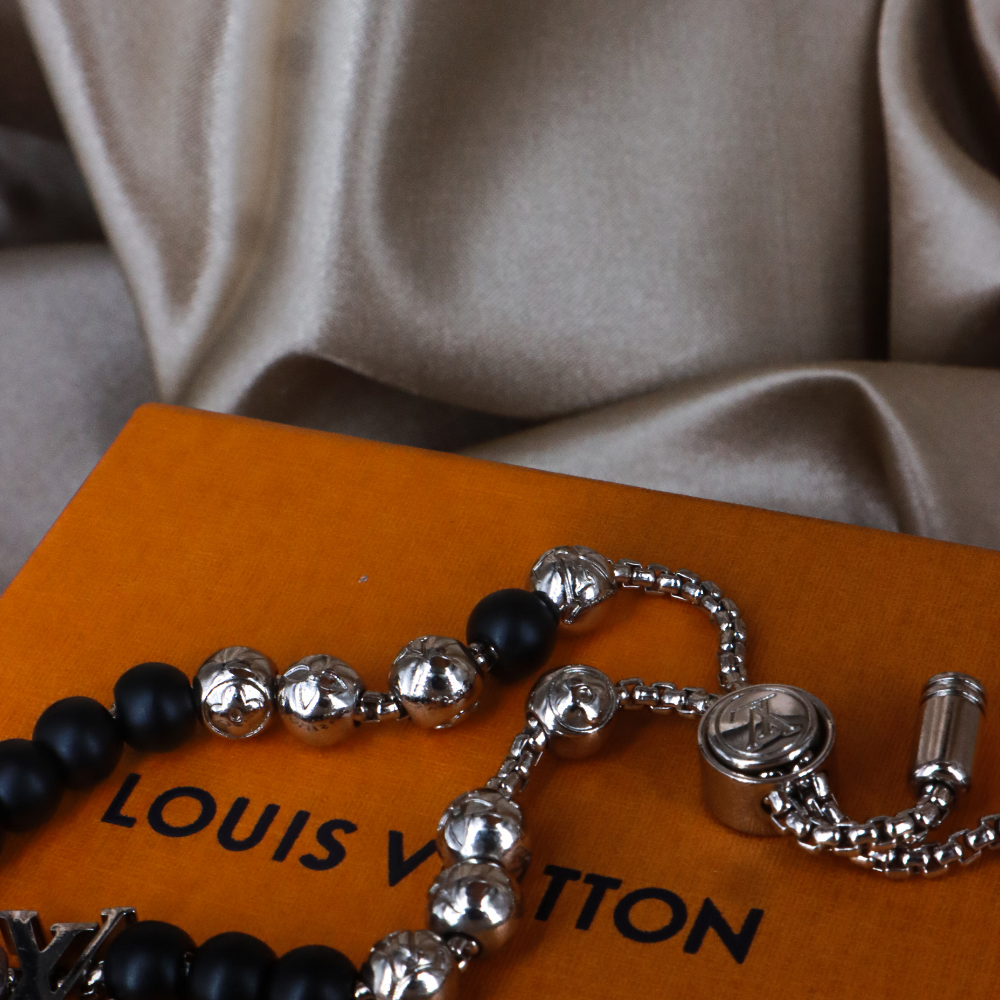 LOUIS VUITTON Monogram Bead Bracelet ｜未使用 連原盒