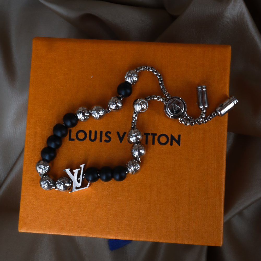 LOUIS VUITTON Monogram Bead Bracelet ｜未使用 連原盒
