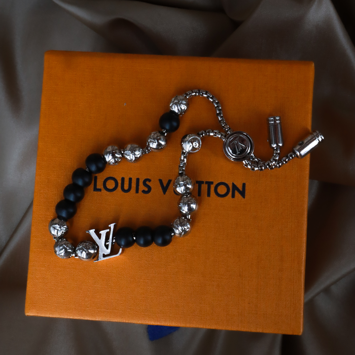 LOUIS VUITTON Monogram Bead Bracelet ｜未使用 連原盒
