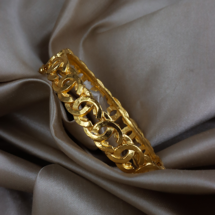 CHANEL CC Logo 金色鏈環手鐲｜附原盒 ｜ 1996年款收藏級 | 全網唯一款