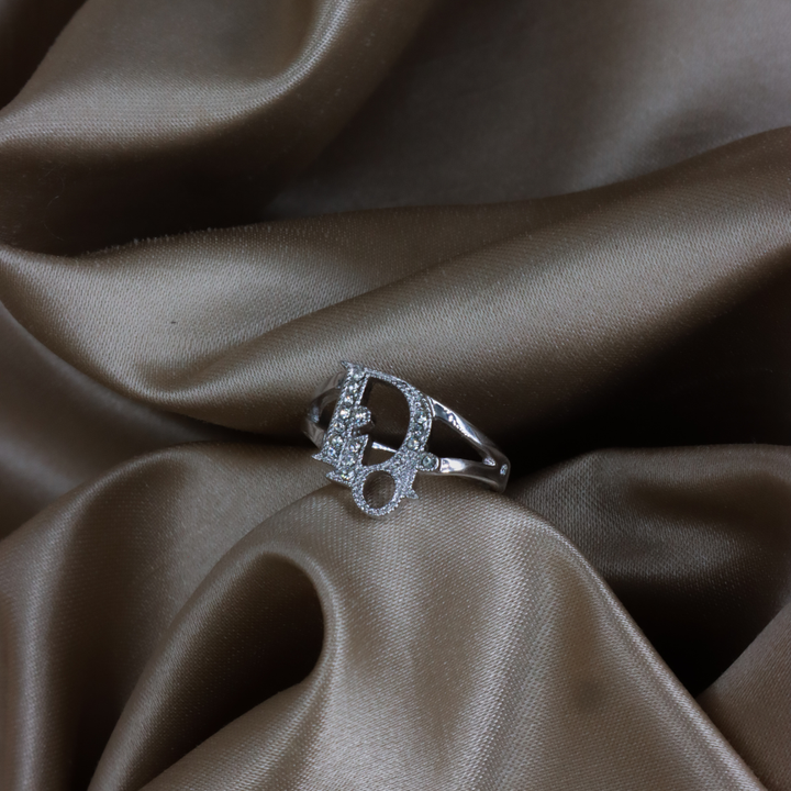 DIOR CD Logo 水晶戒指｜2000年代