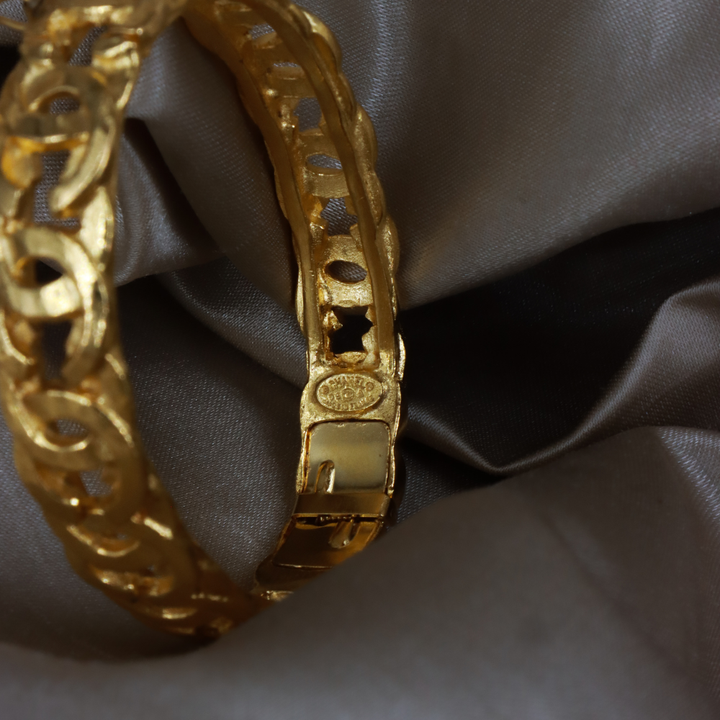 CHANEL CC Logo 金色鏈環手鐲｜附原盒 ｜ 1996年款收藏級 | 全網唯一款